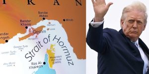 Trump states others should protect the Strait of Hormuz and mentions he's thinking about reducing the conflict with Iran.