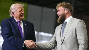 Trump supports Jake Paul for a potential political campaign.