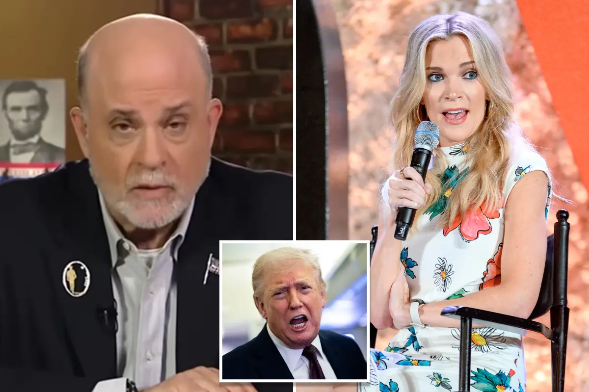 Trump supports Mark Levin following the pundit's dramatic podcast clash with competitor Megyn Kelly.