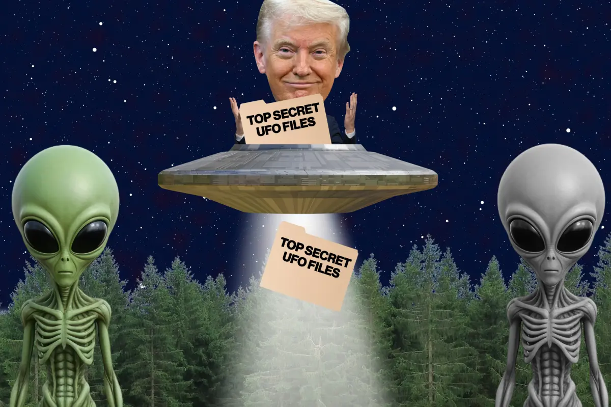 Trump's UFO disclosure may involve videos and satellite images of unidentified flying objects.