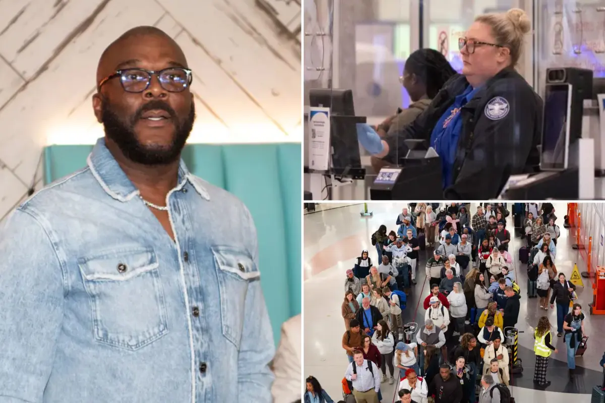 Tyler Perry stopped at Atlanta airport from giving money to TSA employees