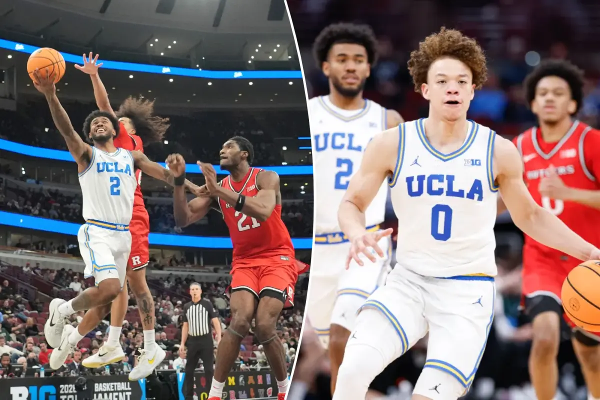 UCLA basketball secures victory against Rutgers with Donovan Dent's triple-double