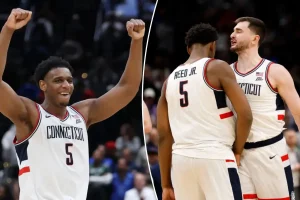 UConn holds off Michigan State's late challenge to move on to the Elite Eight