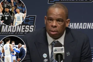 UNC coach Hubert Davis confused by surprising March Madness 2026 defeat