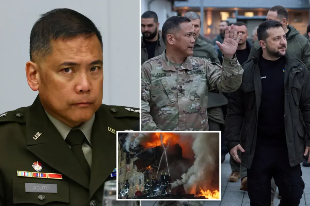 US general supporting Ukraine accidentally left confidential map on train and suffered a concussion following a night of drinking, report reveals