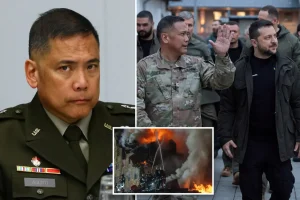 US general supporting Ukraine accidentally left confidential map on train and suffered a concussion following a night of drinking, report reveals