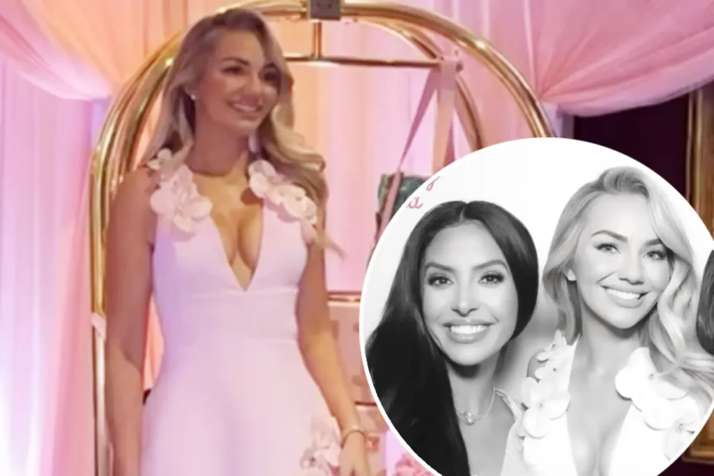 Vanessa Bryant assists Chelsea Freeman in celebrating at her baby shower