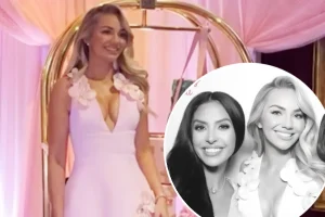 Vanessa Bryant assists Chelsea Freeman in celebrating at her baby shower