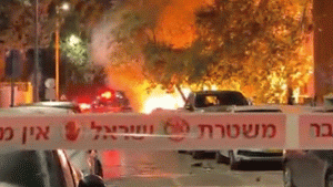 Video captures the aftermath of Iran's missile strike near Tel Aviv