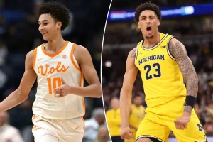 Ways to watch the Tennessee-Michigan Elite 8 March Madness without cost