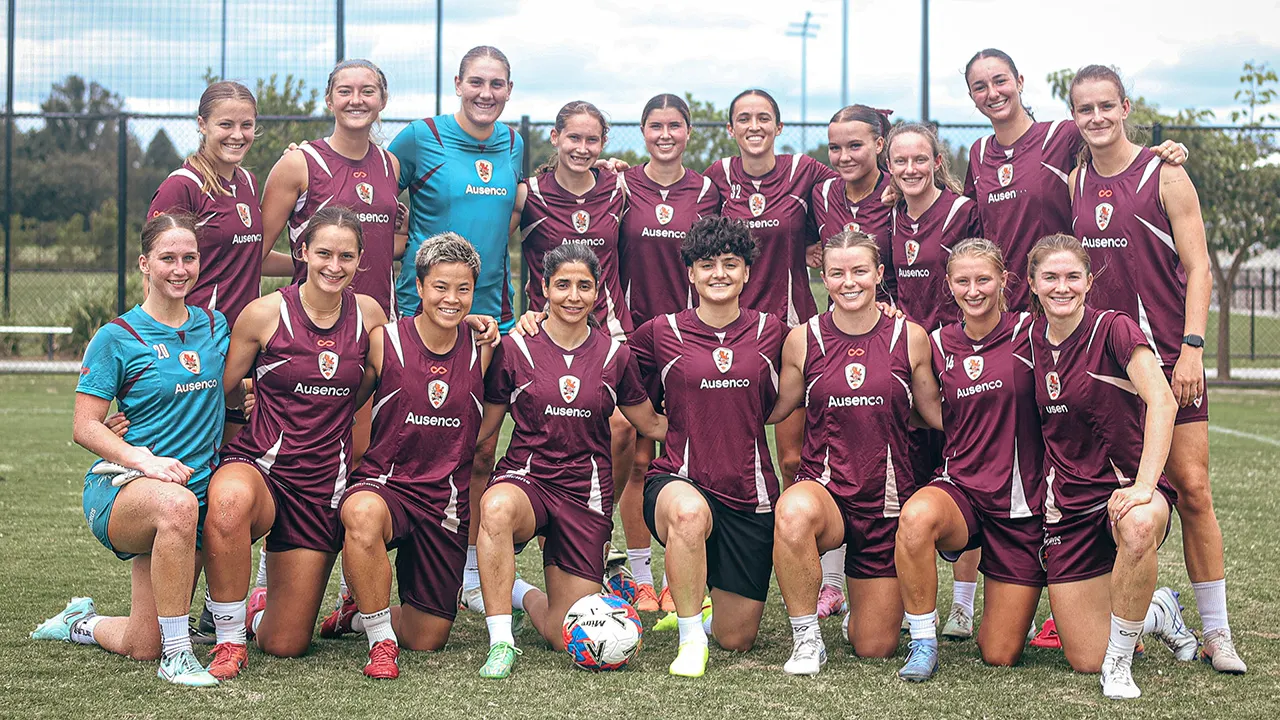 Women soccer players from Iran practice with an Australian team