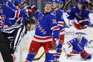Young Rangers shine to end losing streak with a win over the Blackhawks