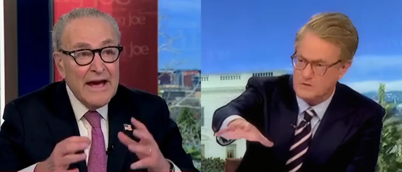 "You're Ignoring Me": Joe Scarborough Confronts Chuck Schumer on Iran War Evasion