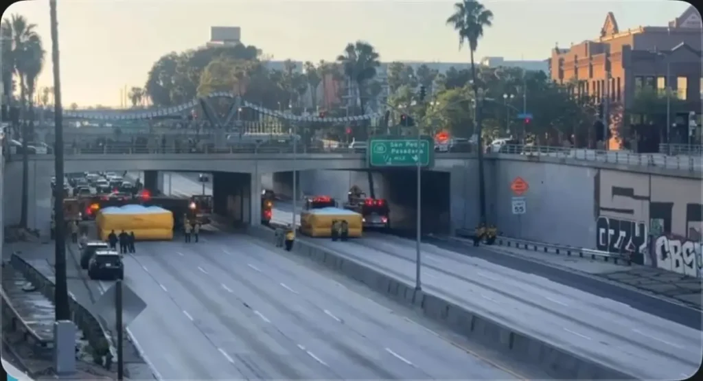 101 Freeway is back open after a man threatened to jump, causing a long traffic delay.