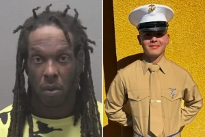 47-year-old man arrested for fatally stabbing US Marine in deadly street fight in North Carolina