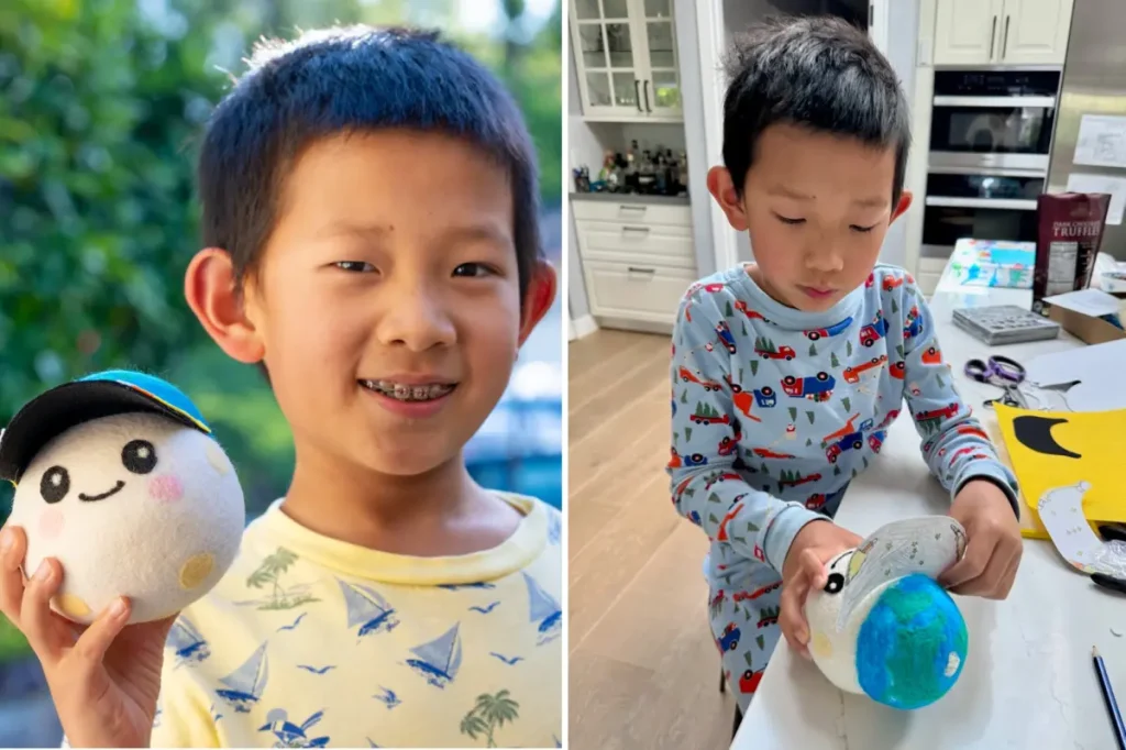 8-year-old from California creates a plush toy for the Artemis II mission to space