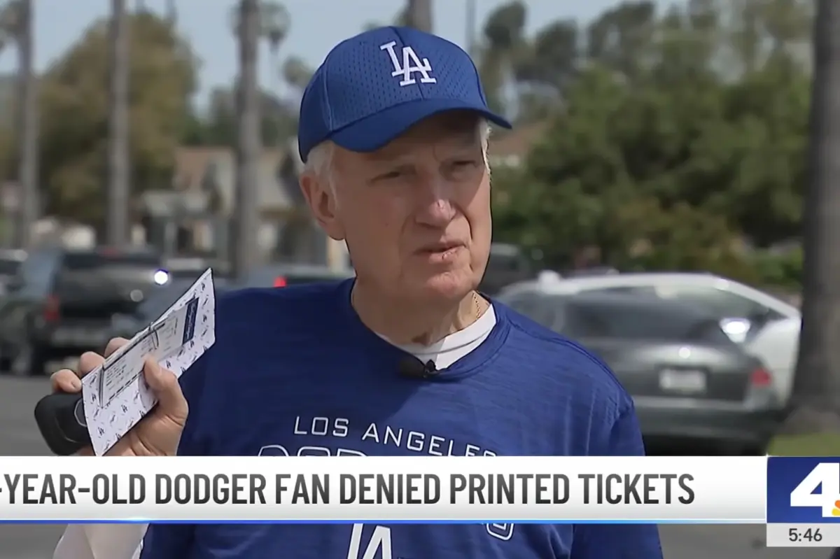 81-year-old Dodgers season ticket holder regains paper tickets after a long wait