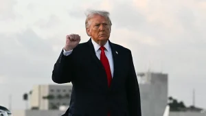 A golden statue of Donald Trump placed at Doral before the PGA Tour returns to the president's golf course