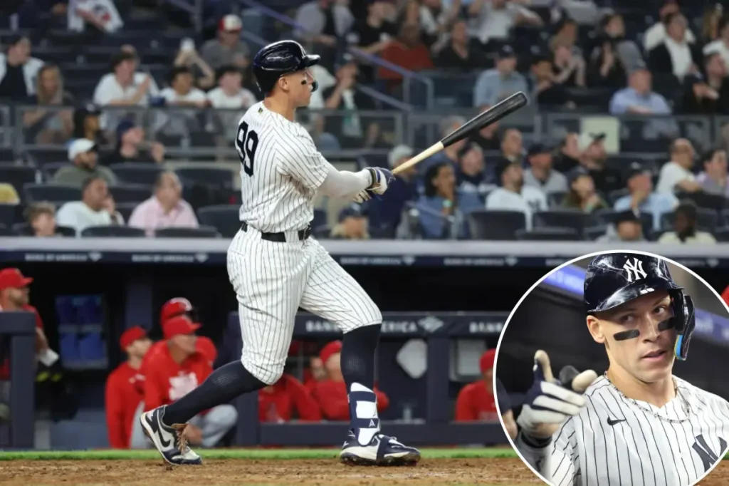 Aaron Judge shines as he surpasses a legend in the Yankees' record book with two home runs in one game.