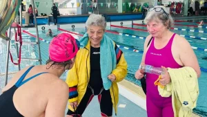 Active 95-year-old sets five additional world records in swimming for her age group