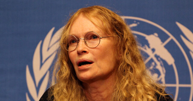 Actress Mia Farrow Implies Trump Could Have Faked WHCD Shooting to Increase His Approval Ratings