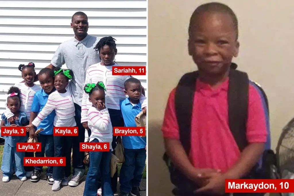 All the children in this image were brutally killed by their disturbed father.