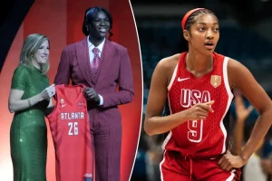 Angel Reese thrilled by Dream's selection of Madina Okot in the first round of the draft
