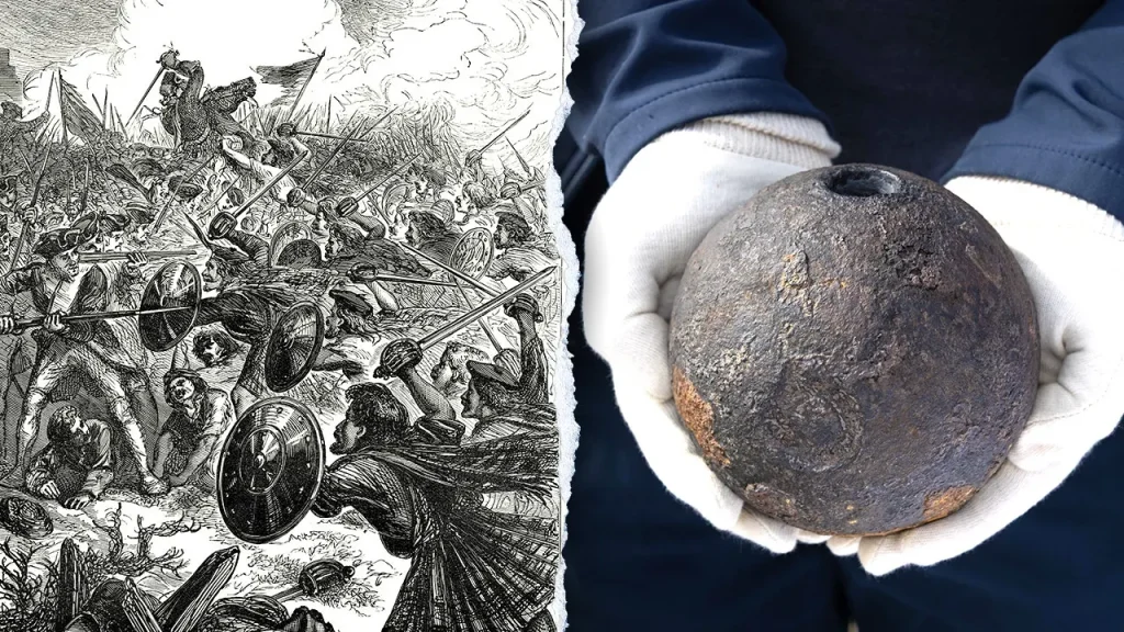 Archaeologists discover an unexploded mortar shell at Culloden Battlefield after 280 years