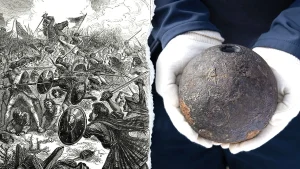 Archaeologists discover an unexploded mortar shell at Culloden Battlefield after 280 years