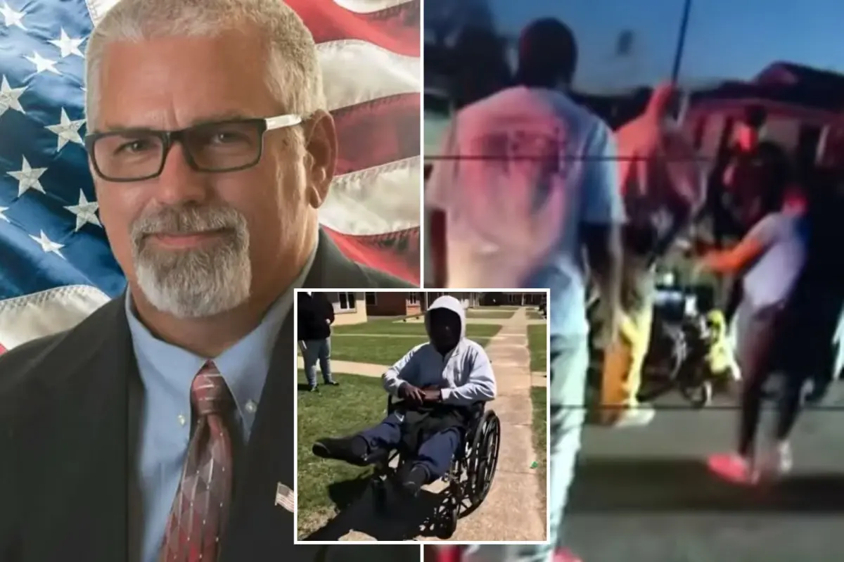 Arkansas's new police chief Robert Ephlin steps down after a video shows him slapping a man in a wheelchair and putting him in a headlock.