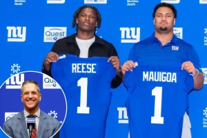 Arvell Reese and Francis Mauigoa are nice surprises for John Harbaugh from the Giants.