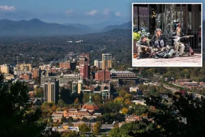 Asheville, North Carolina is now a 'frightening' mountain town.