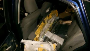 Authorities confiscate $2.8 million worth of cocaine and meth at the southern border, leading to the arrest of two individuals.