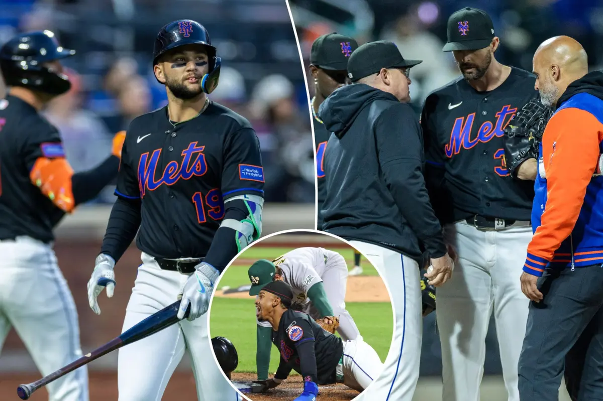 Bats quiet again as Clay Holmes leaves with an injury during Mets' defeat to A's