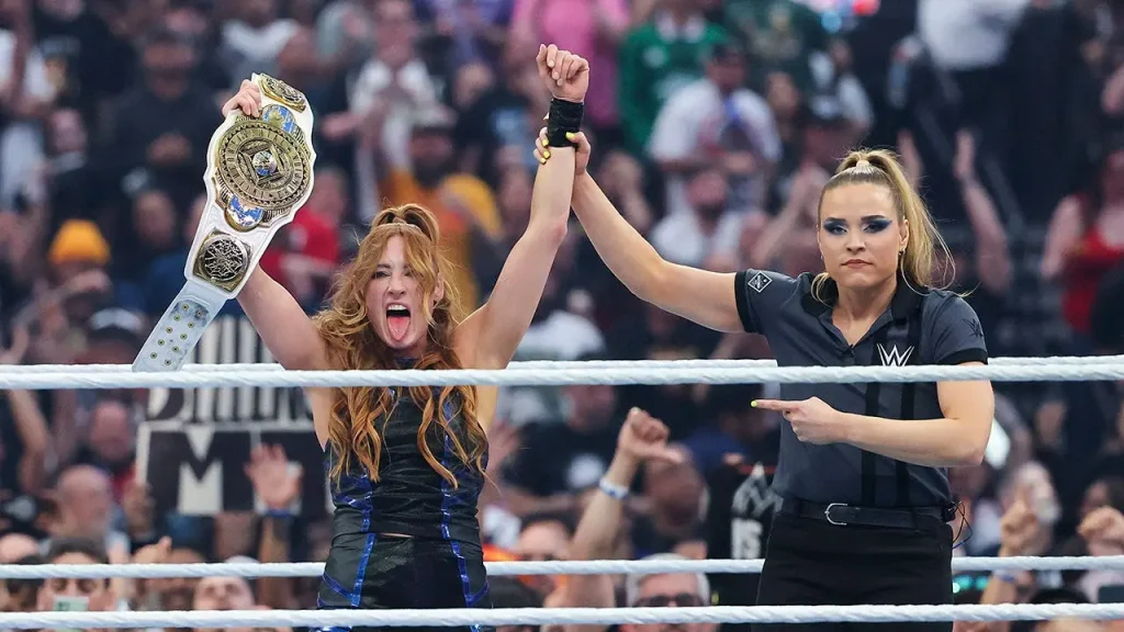 Becky Lynch wins Women's Intercontinental Championship for the third time at WrestleMania 42