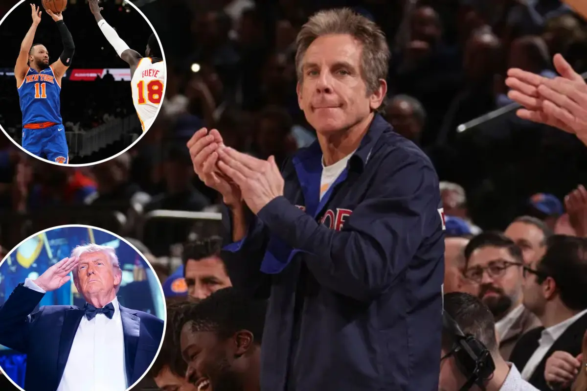 Ben Stiller's tweet about the Knicks draws criticism due to its timing with the WHCD shooting.
