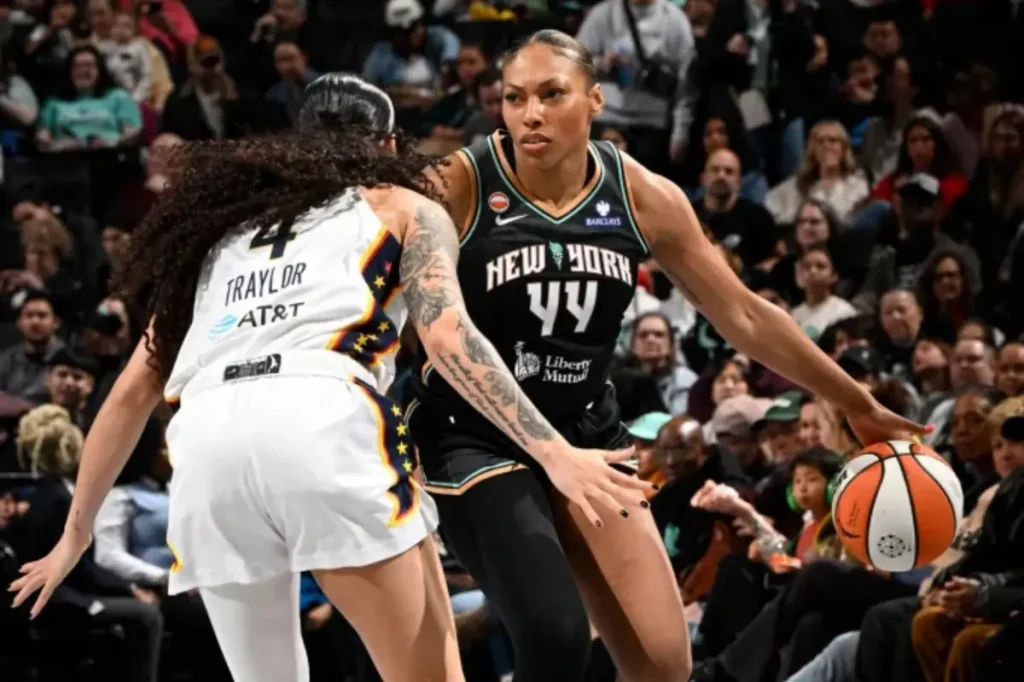 Betnijah Laney-Hamilton was pleased to make her return to the Liberty in the preseason debut.