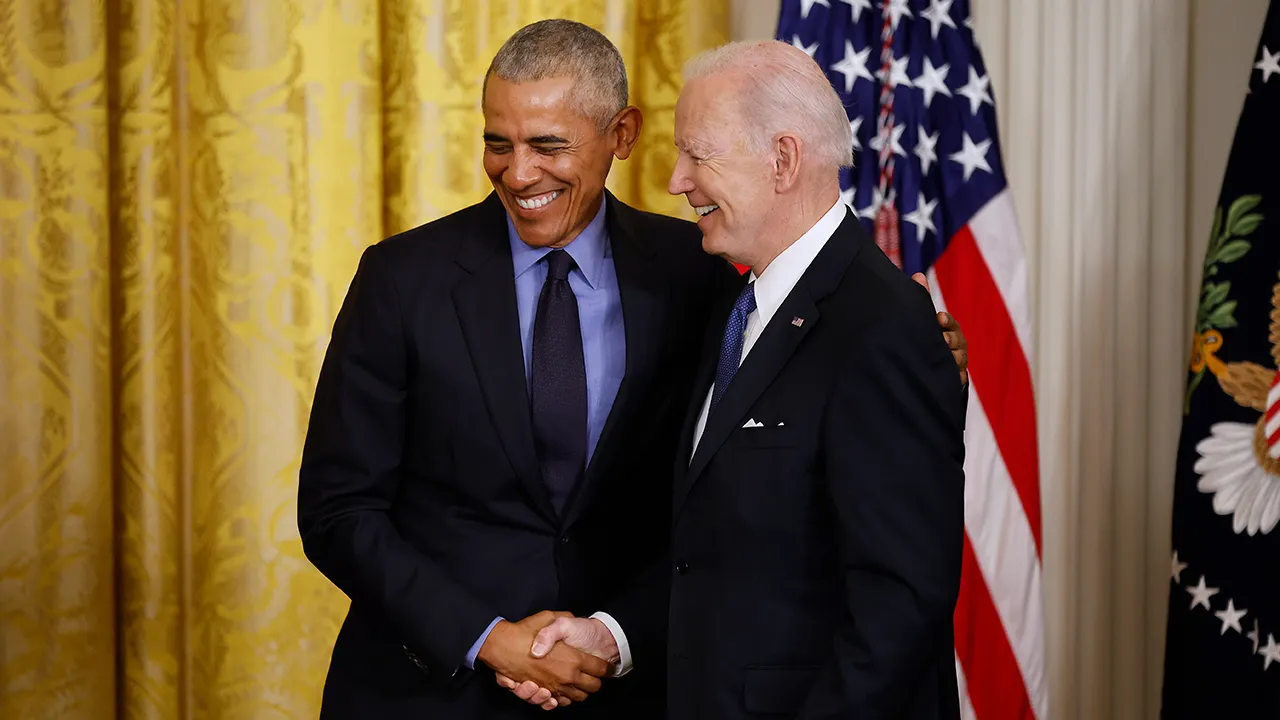 Biden seemingly confuses a Black man for Obama while speaking in Syracuse.