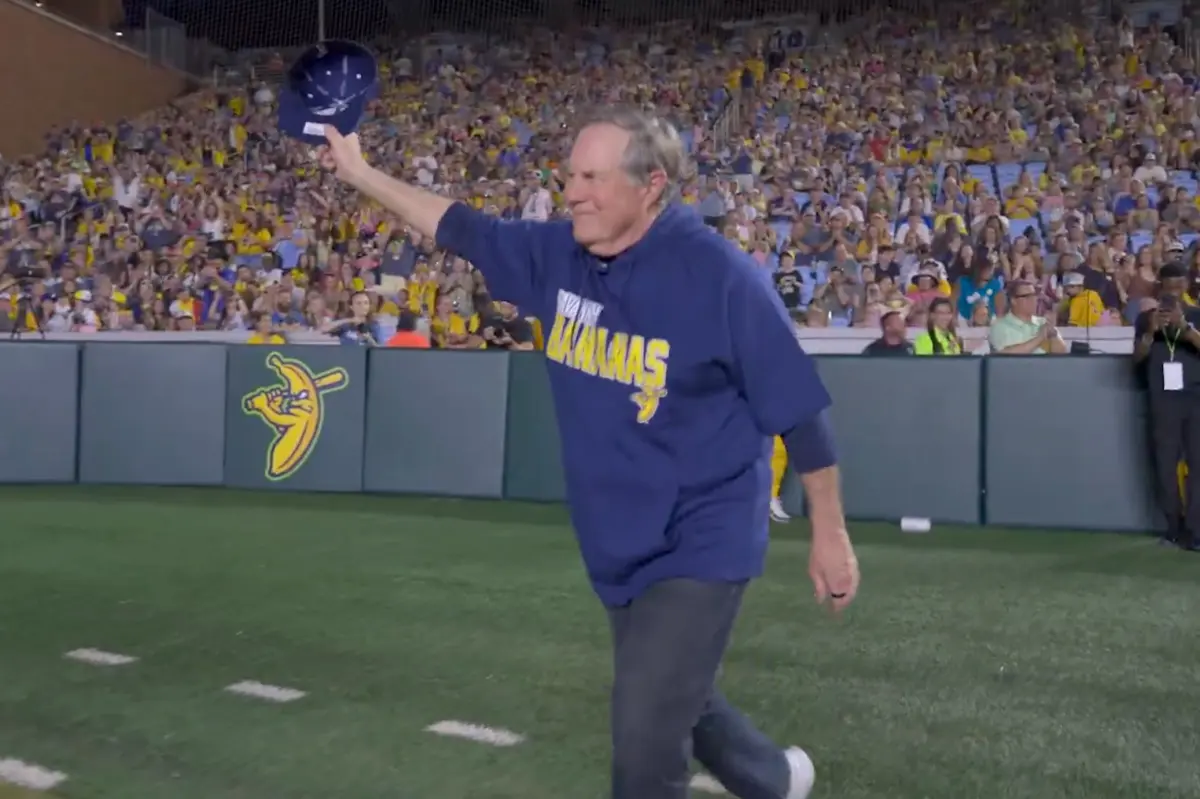 Bill Belichick unexpectedly coaches the Savannah Bananas at UNC