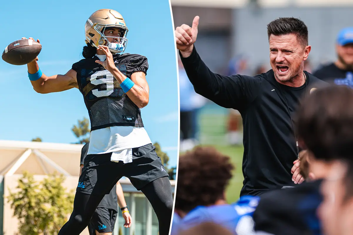 Bob Chesney from UCLA hosts a workshop for high school football coaches