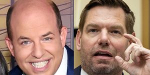 Brian Stelter is facing heavy criticism on social media for commending reporting on Swalwell's sex allegations.