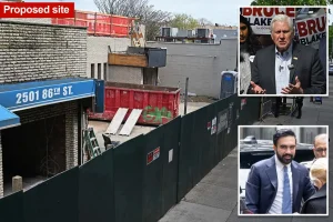 Bruce Blakeman criticizes 'elitist' Mamdani at the location of the disputed NYC homeless shelter