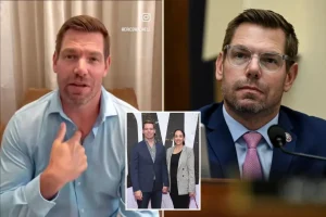 California Rep. Eric Swalwell addresses sexual misconduct and rape claims against him while apologizing to his wife in a new video.