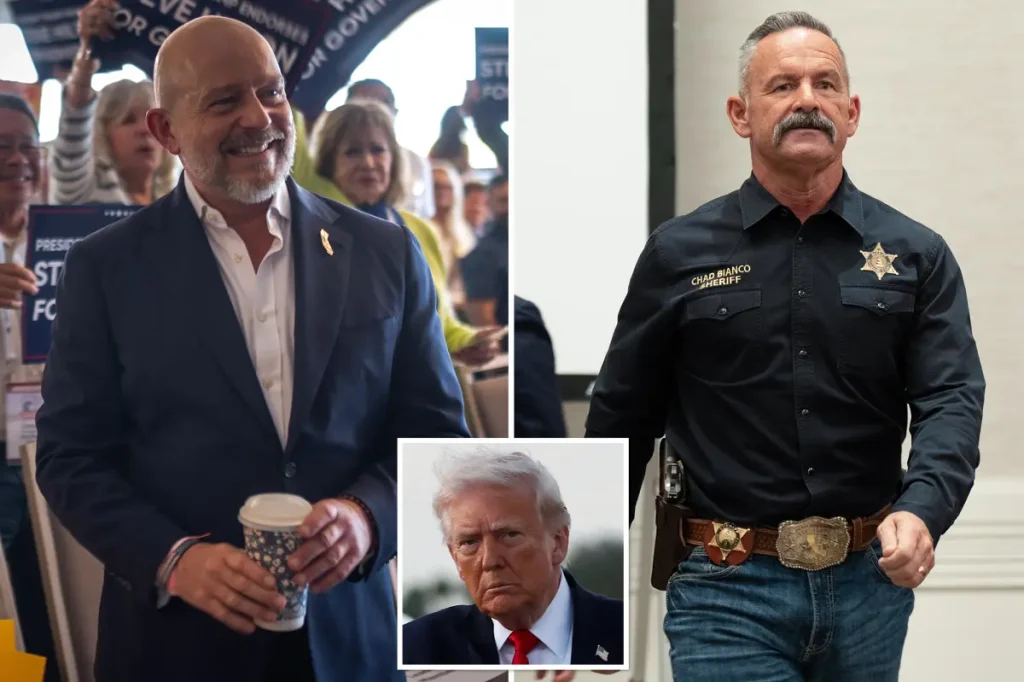 California Republicans face Trump's anger as they split over the governor's race.