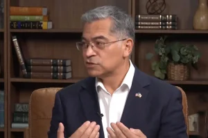 California governor candidate Xavier Becerra is uncomfortable as he's questioned about missing millions.