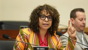 California lawmaker uses strong language toward Trump regarding the costs of the Iran war.