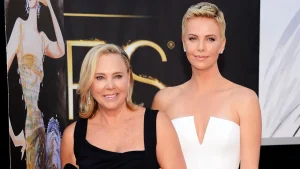 Charlize Theron reflects on her mother shooting her father in self-defense.