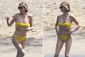 Charlize Theron shows off a strapless bikini during her vacation in Hawaii