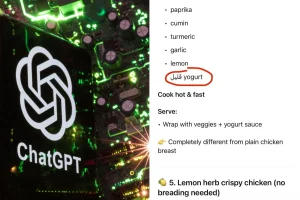 ChatGPT responding in Arabic, leading to user confusion