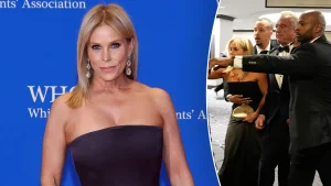 Cheryl Hines recounts being hurried out of the WHCD with RFK Jr. following a shooting.